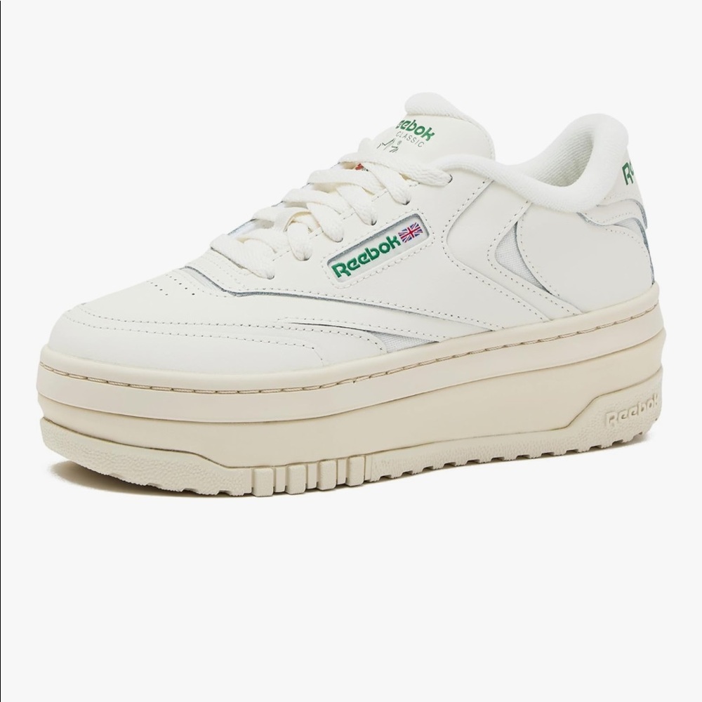 Reebok Womens Club C Extra Platform Sneakers